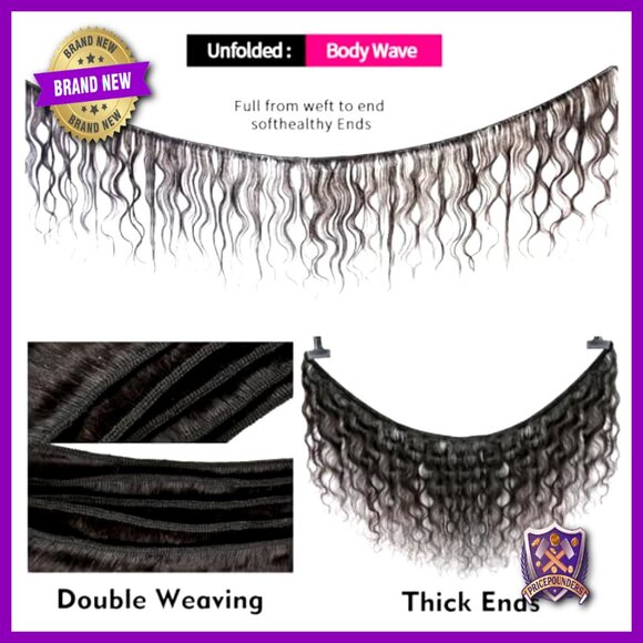 Body Wave Human Hair Extensions 12 14 16 Inch Brazilian Virgin Hair Bundles